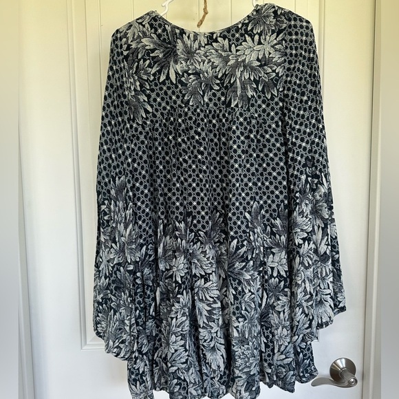 Free People Flowy Boho Mini Dress-Size XS - Picture 11 of 13